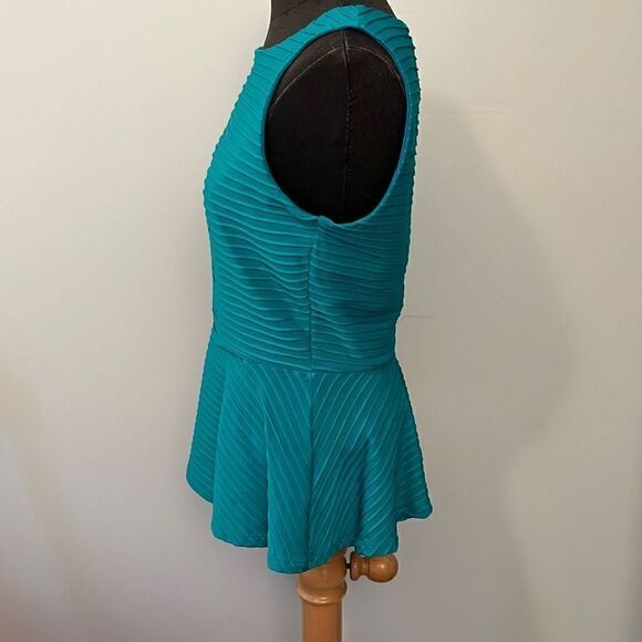 Bisou Bisou Michelle Bohbot Women's Teal Peplum - Picture 4 of 8